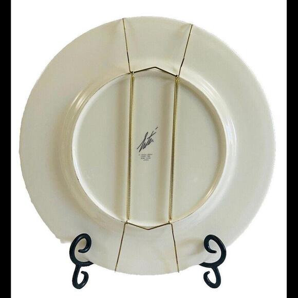 Vintage Art Plate Erte “Le Soleil Ebony”  Japan 1985 Gold Trim Beautiful! - Picture 5 of 6